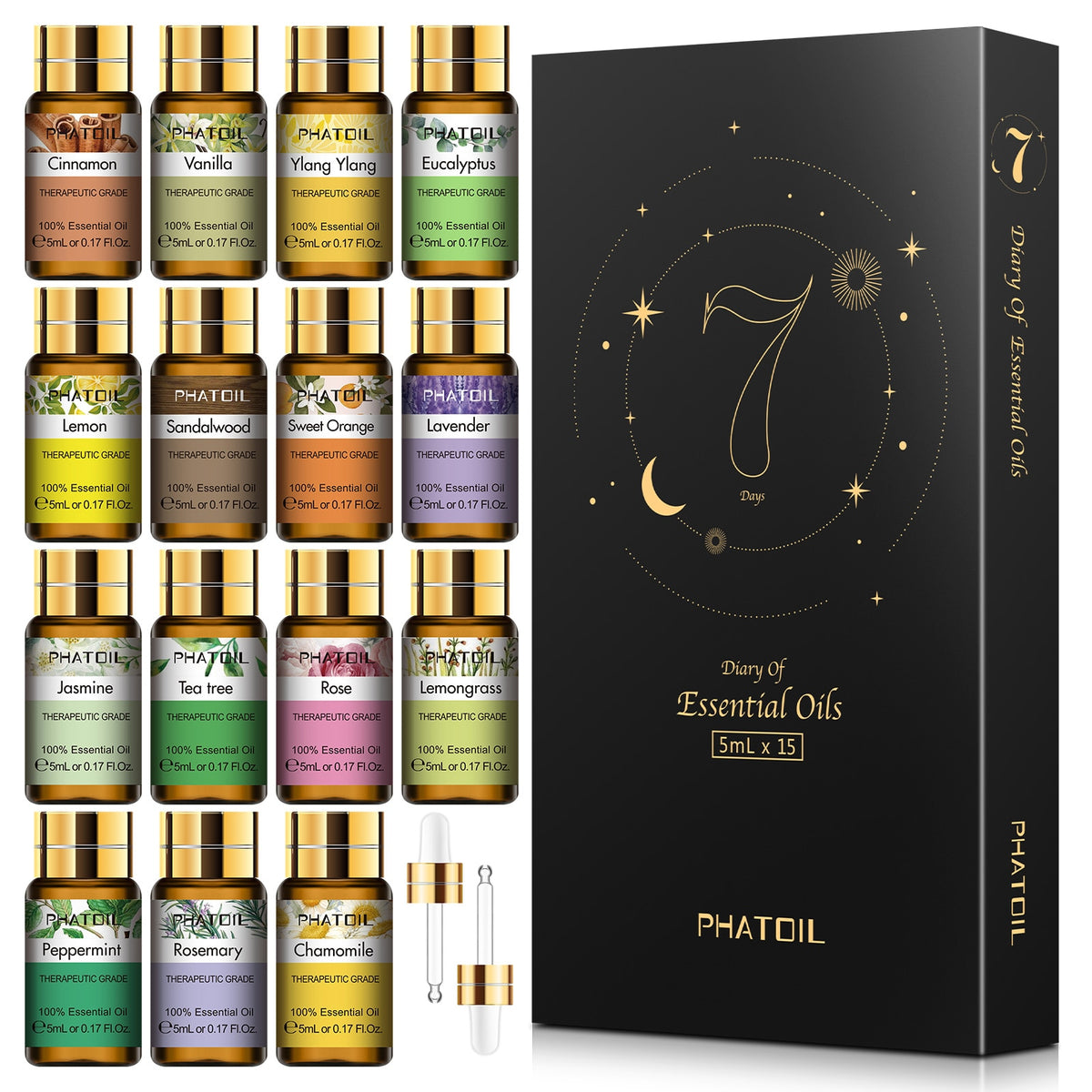 PHATOIL Pure Essential Oils 15pcs Gift Set - Earth Angel Lifestyle