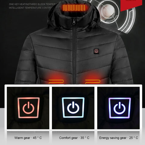 JOCESTYLE Heated Jacket with 9 heating zones - Earth Angel Lifestyle