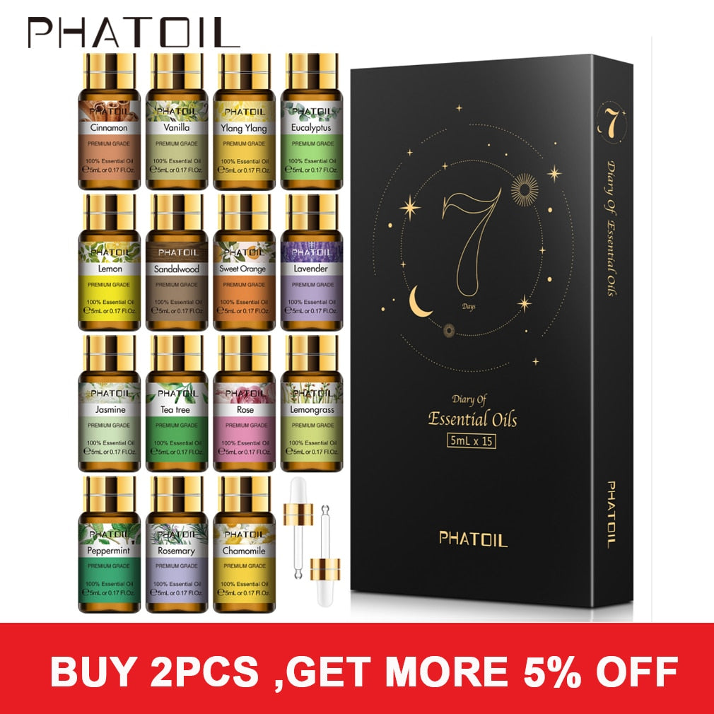 PHATOIL Pure Essential Oils 15pcs Gift Set - Earth Angel Lifestyle