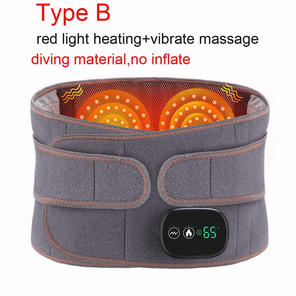 Heating Pad for Back Pain, Heated Waist Massage Belt with 3 Heat Levels & 3 Massage Modes - Earth Angel Lifestyle