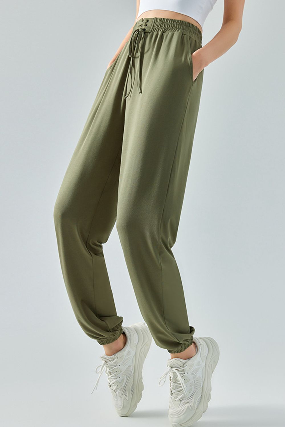 Tie Waist Sports Pants - Earth Angel Lifestyle